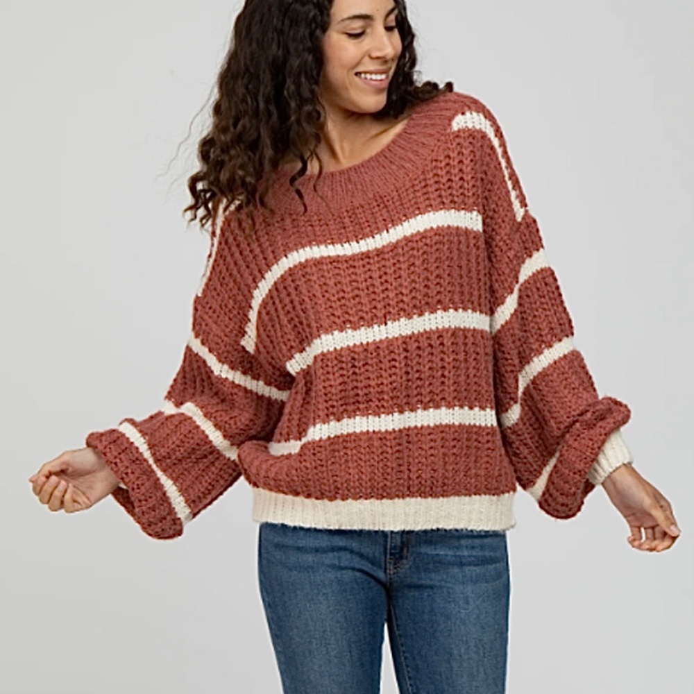 Miracle Chunky Knit Striped Sweater
